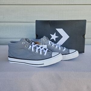 Converse CTAS Malden Street Mid Sneaker Men SZ 10.5 Classic Grey Honey White